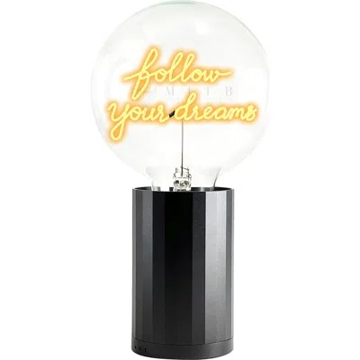 Mitb Follow Your Dreams Portable Table Lamp In Black