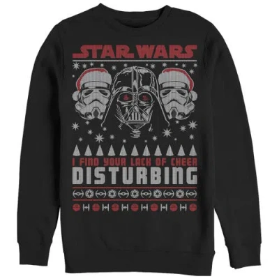 Star Wars Ugly Christmas Lack Of Cheer Disturbing  Sweatshirt In Black