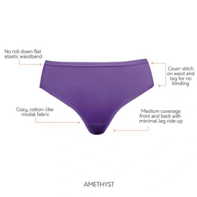 Parfait Cozy Hipster  Full Coverage Briefs In Purple