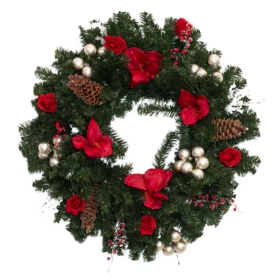 Cocobella Evangeline Holiday Wreath In Green