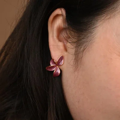 Starfish Project Poised Petal Earrings In Pink