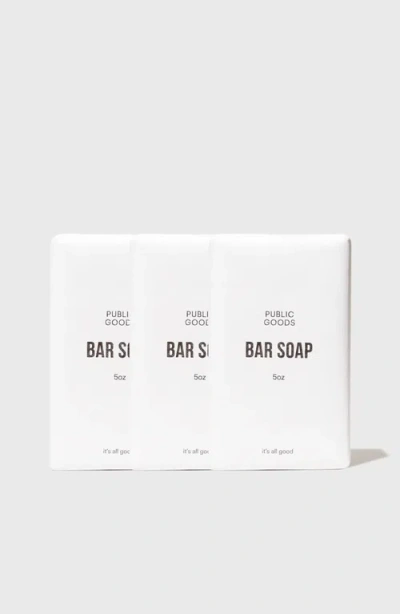Public Goods Bar Soap, 3 Pack