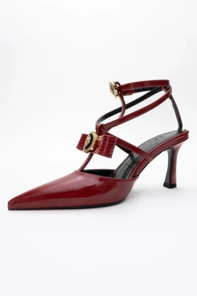 Prologue Shoes Peal Pointed Toe Pump In Burgundy