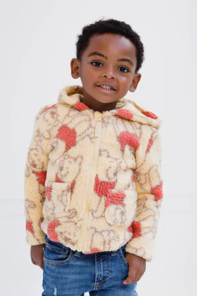 Disney Faux Shearling Hoodie In Neutral