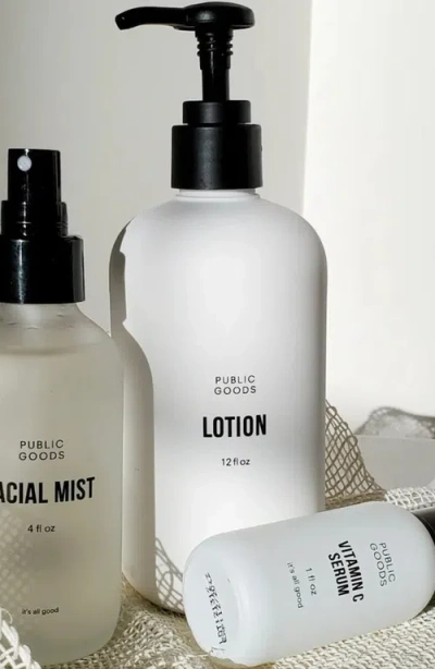 Public Goods Lotion And Refill Set In White