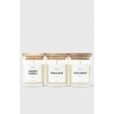 Public Goods Mini Candle Set