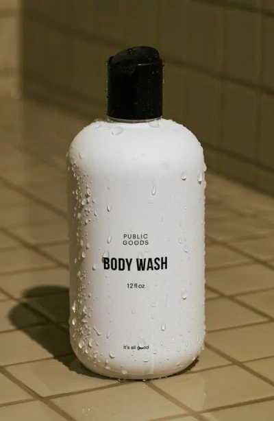Public Goods Body Wash And Refill Set In White