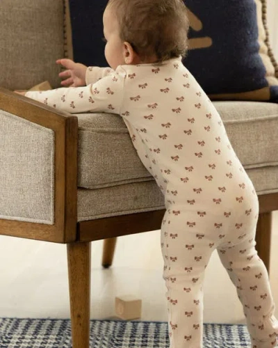 Minimoi Kids Cotton Rich Side-snap Footie In Multi