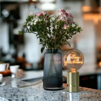 Mitb Follow Your Dreams Portable Table Lamp In Green