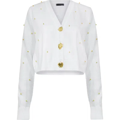 Lediel Bethel Cardigan In White