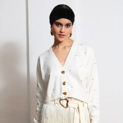Lediel Bethel Cardigan In White