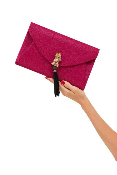 Larallan Vicki Oversized Envelope Clutch In Pink