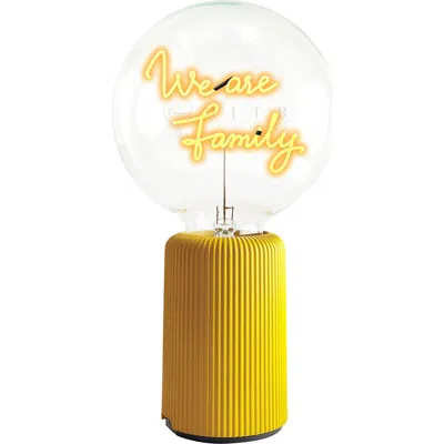Mitb We Are Family Portable Table Lamp In Yellow