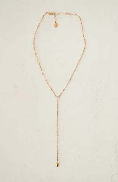 Joiana Jewelry Rolo Lariat Drop Necklace In Gold