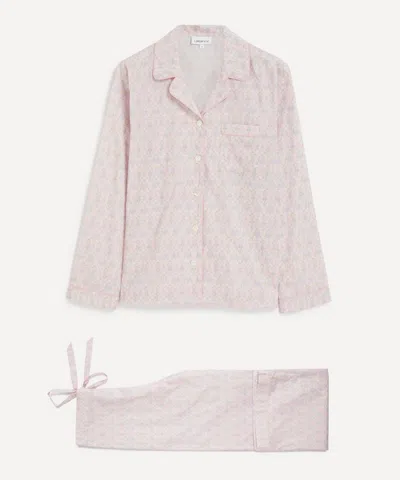 Liberty Women's Iona Flower Tana Lawn Cotton Pyjama Set In Neutral