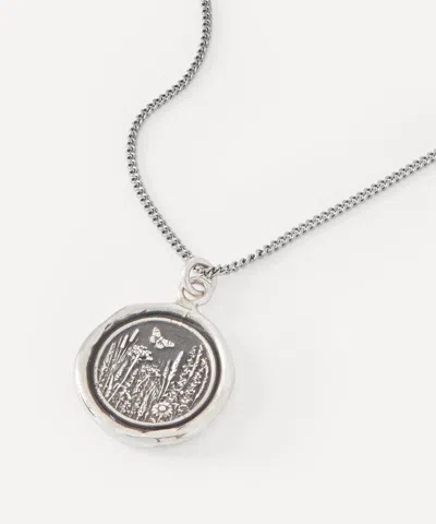 Pyrrha Sterling Silver Wild At Heart Pendant Necklace In Metallic