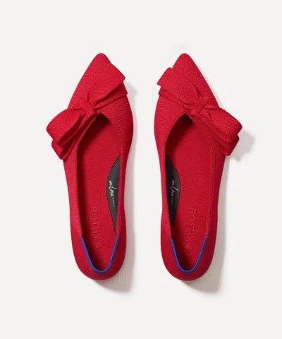 Rothys The Bow Point Ii In Red In Cupid