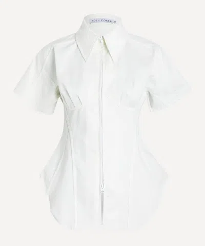 Tolu Coker Women's Panelled Contour Bustier Blouse In White