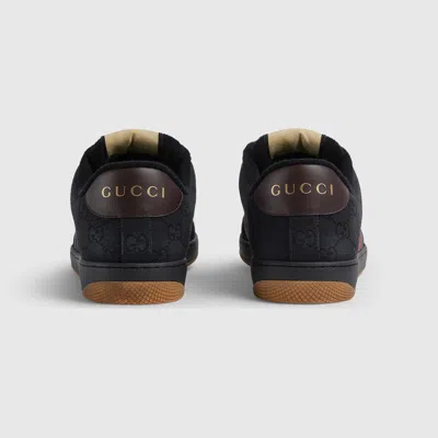 Gucci Gg Fabric Screener Sneakers In Black