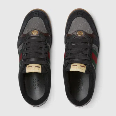 Gucci Gg Fabric Screener Sneakers In Black