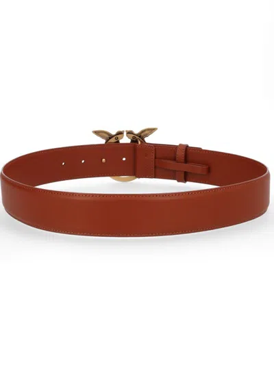 Pinko Love Berry Belt In Brown