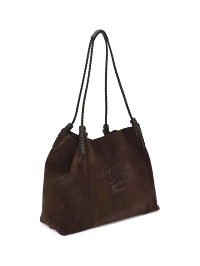Etro Women Libra Small Shoulder Bag In Brown