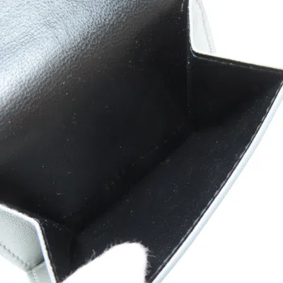Pre-owned Balenciaga Silver Leather Wallet (tri-fold) ()