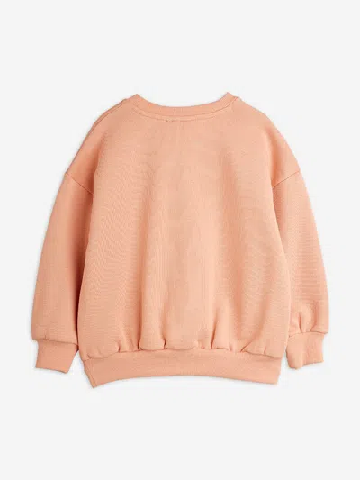Mini Rodini Girls Dino Patch Sweatshirt In Orange