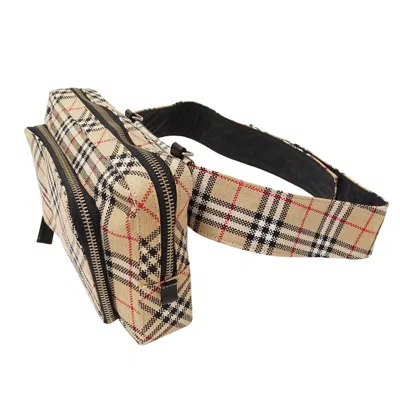 Pre-owned Burberry Blue Label Beige Canvas Fanny Pack Shoulder Bag () In Sand