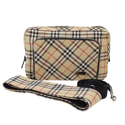 Pre-owned Burberry Blue Label Beige Canvas Fanny Pack Shoulder Bag () In Sand
