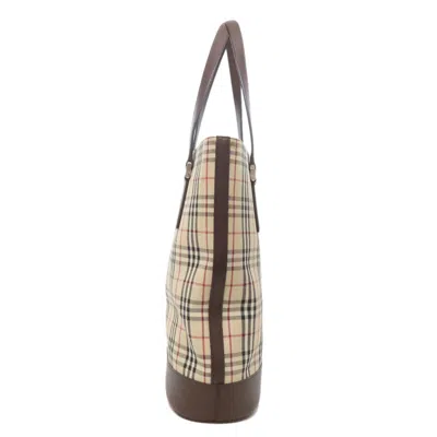 Pre-owned Burberry Brown Canvas Tote Bag ()