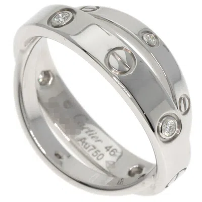 Pre-owned Cartier Love White Gold White Gold (18k) Band Ring ()