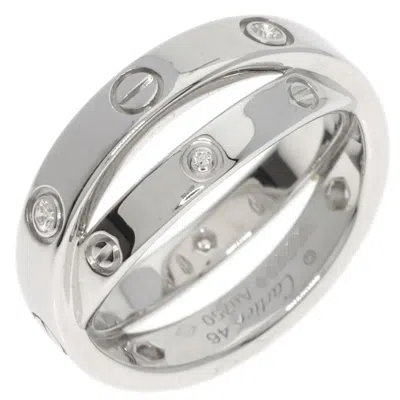 Pre-owned Cartier Love White Gold White Gold (18k) Band Ring ()