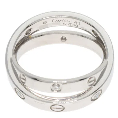 Pre-owned Cartier Love White Gold White Gold (18k) Band Ring ()