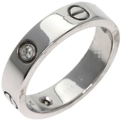 Pre-owned Cartier Love White Gold White Gold (18k) Band Ring ()