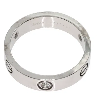 Pre-owned Cartier Love White Gold White Gold (18k) Band Ring ()