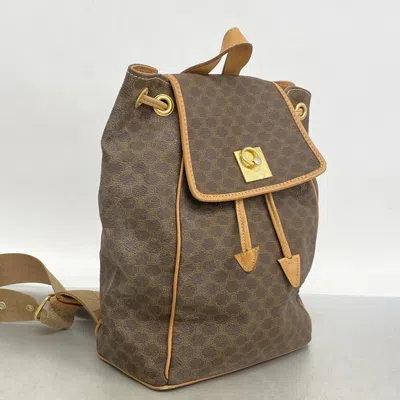 Pre-owned Celine Brown Pvc Backpack ()