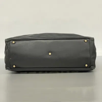 Pre-owned Chanel Black Leather Tote Bag ()