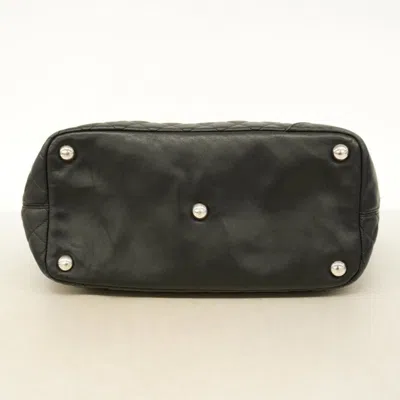 Pre-owned Chanel Black Leather Tote Bag ()