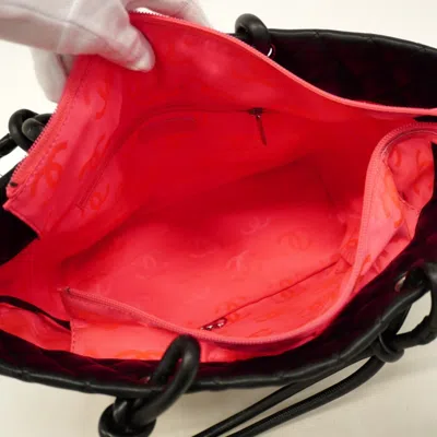 Pre-owned Chanel Black Leather Tote Bag ()