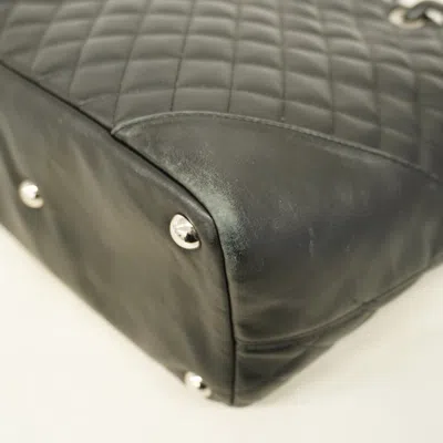 Pre-owned Chanel Black Leather Tote Bag ()