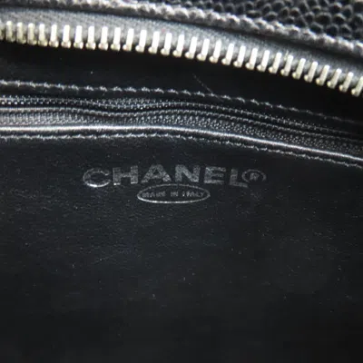Pre-owned Chanel Black Leather Tote Bag ()
