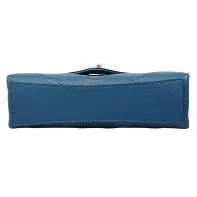 Pre-owned Chanel Blue Leather Shoulder Bag ()