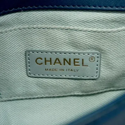 Pre-owned Chanel Blue Leather Shoulder Bag ()