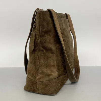 Pre-owned Chanel Brown Suede Shoulder Bag ()