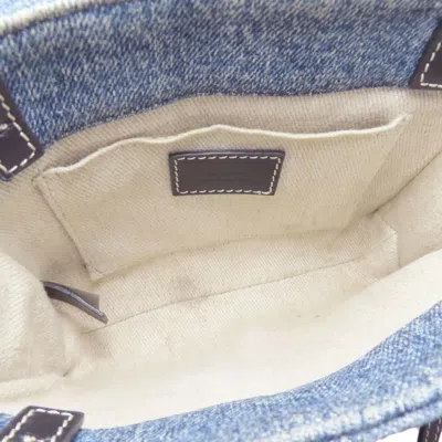 Pre-owned Chloé Blue Denim Leather Handbag ()