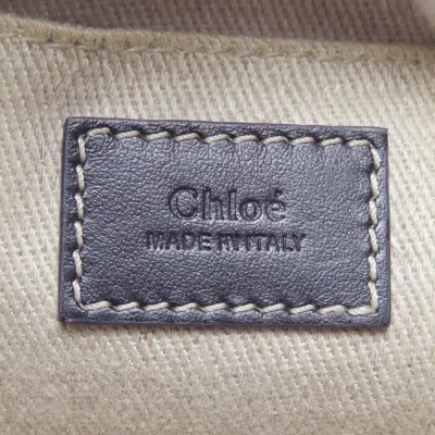 Pre-owned Chloé Blue Denim Leather Handbag ()