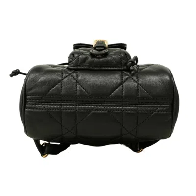 Pre-owned Dior Christian  Black Leather Backpack ()