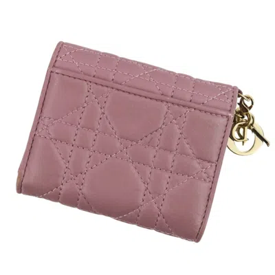 Pre-owned Dior Christian  Purple Wallet (tri-fold) ()