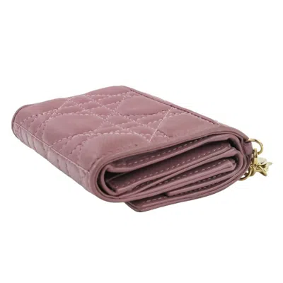 Pre-owned Dior Christian  Purple Wallet (tri-fold) ()